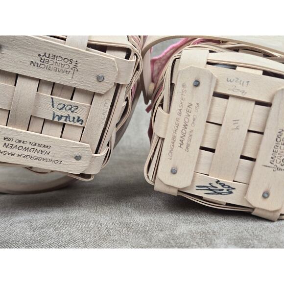 Longaberger 2001 & 2002 Horizon of Hope Baskets Set - Picture 3 of 3